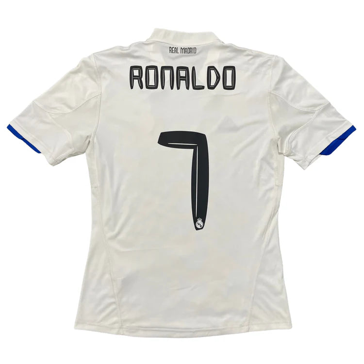 Camisa Retrô Real Madrid I Cristiano Ronaldo #7 2010 - Torcedor Masculina - Branco