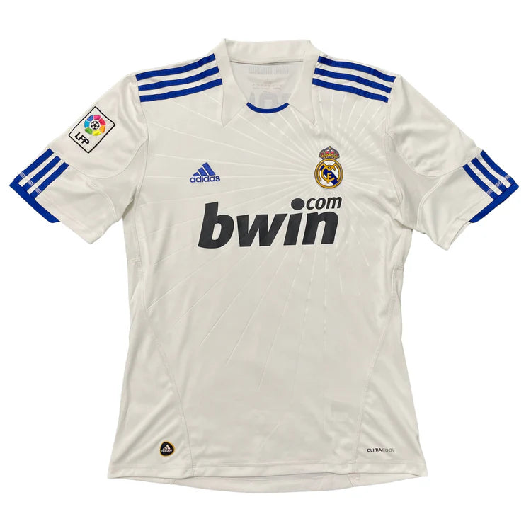Camisa Retrô Real Madrid I Cristiano Ronaldo #7 2010 - Torcedor Masculina - Branco
