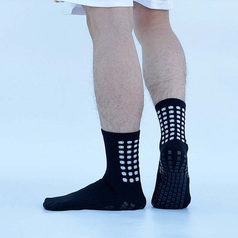 Meias de Futebol Antiderrapante - Cano Baixo - Preta