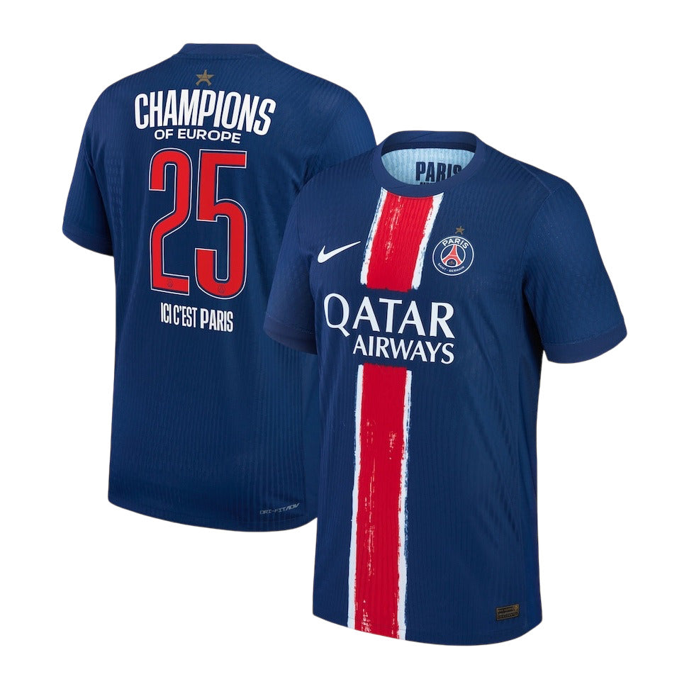 Camisa PSG I Champions League (Home) 24/25 - Torcedor Masculina - Azul