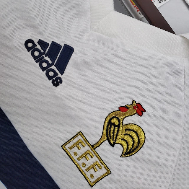 Camisa Retrô França II (Away) 1998 - Torcedor Masculina - Branco