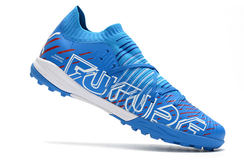 Chuteira de Society Puma Future Z 1.3 Teazer TF Azul - Manto Elegante