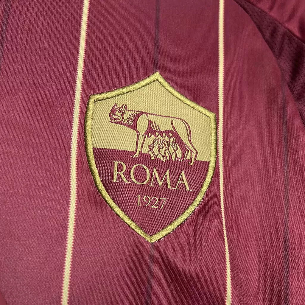 Camisa Roma I (Home) 24/25 - Torcedor Masculina - Vinho