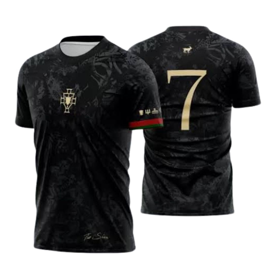 Camisa "The Siu" Cristiano Ronaldo 7 23/24 - Torcedor Masculina - Preto