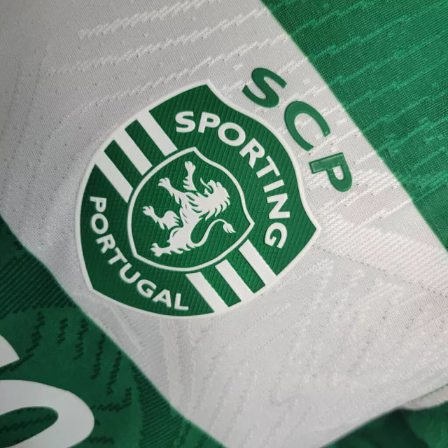 Sporting I (Home) Shirt 23/24 - Men's Player - Green and White