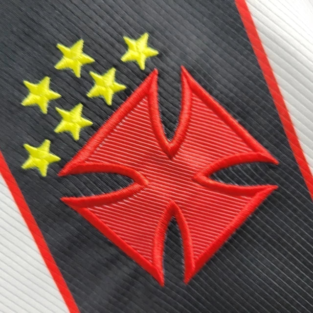 Camisa Retrô Vasco da Gama I 2000 - Torcedor Masculina - Branco - Manto Elegante