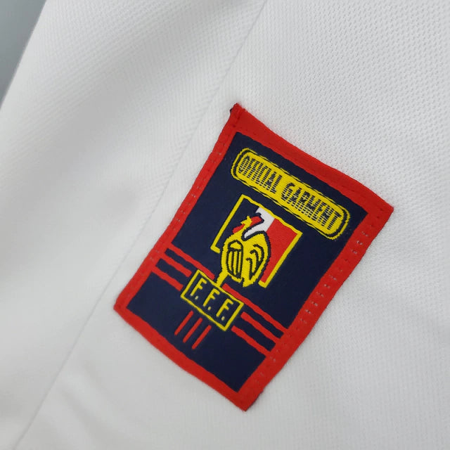 Camisa Retrô França II (Away) 1998 - Torcedor Masculina - Branco