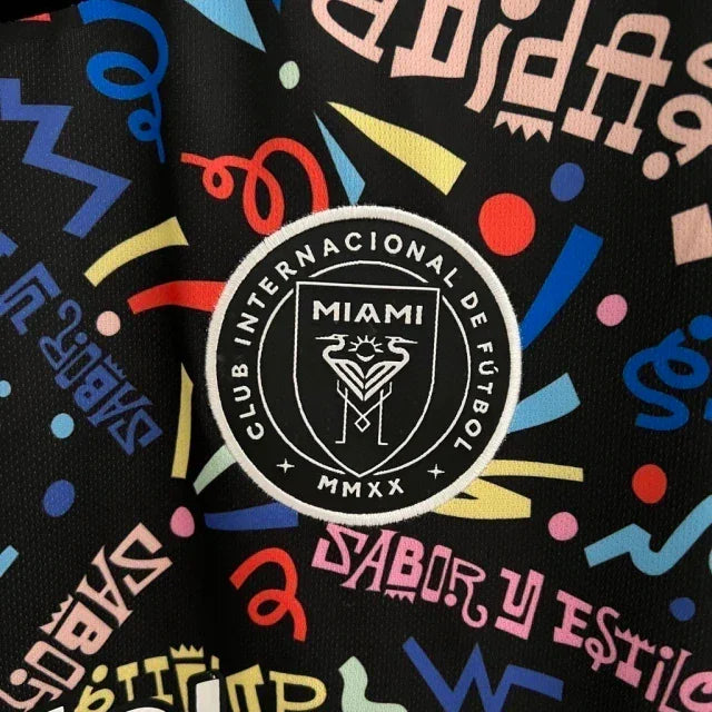 Camisa Inter Miami Edição Especial 23/24 - Torcedor Masculina - Preto Com Variações de Cores - Manto Elegante