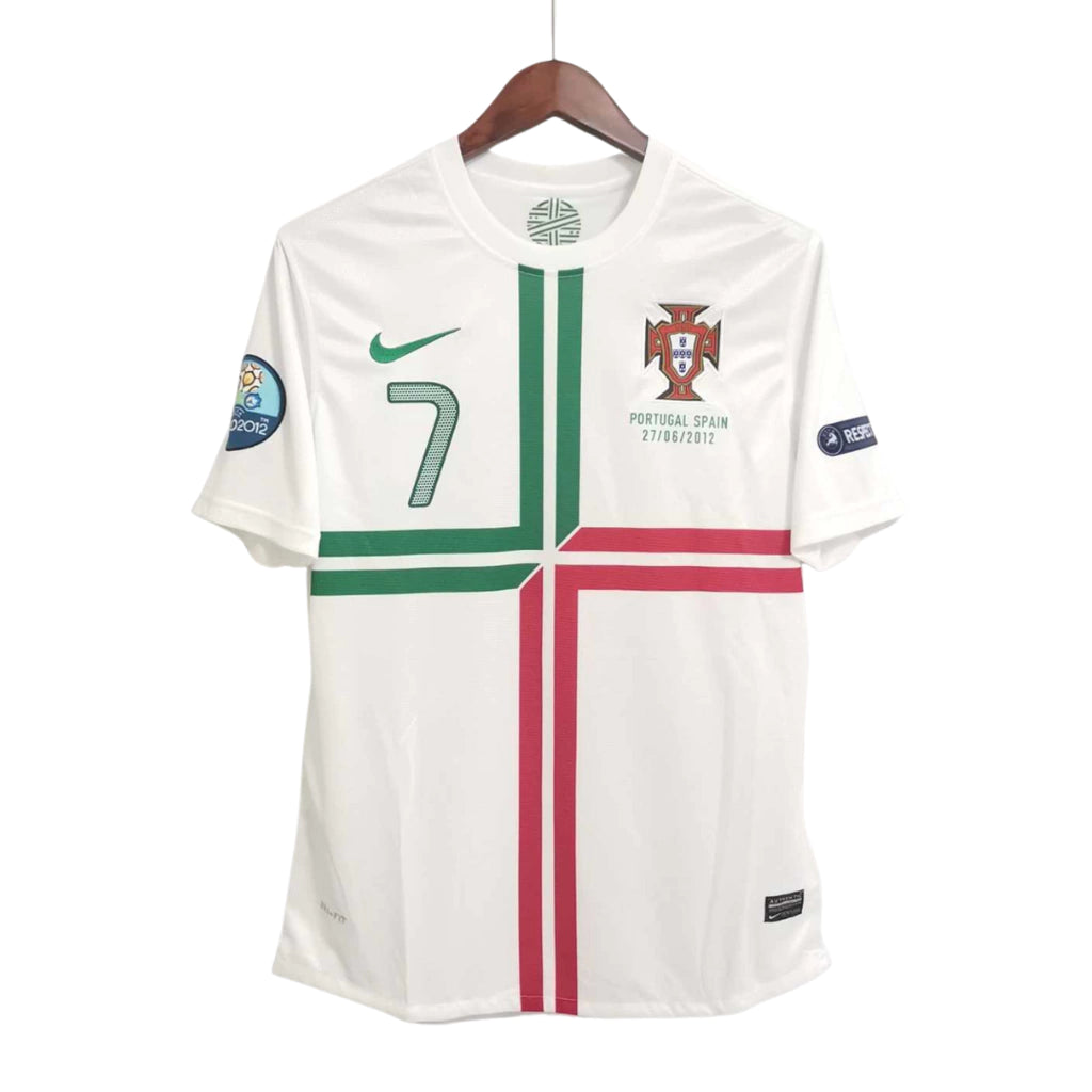 Camisa Retrô Portugal II Cristiano Ronaldo #7 2012 - Torcedor Masculina - Branco