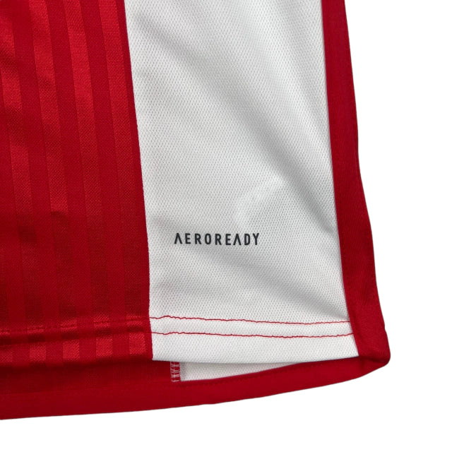 Camisa Ajax I (Home) 23/24 - Torcedor Masculina - Branco e Vermelho - Manto Elegante