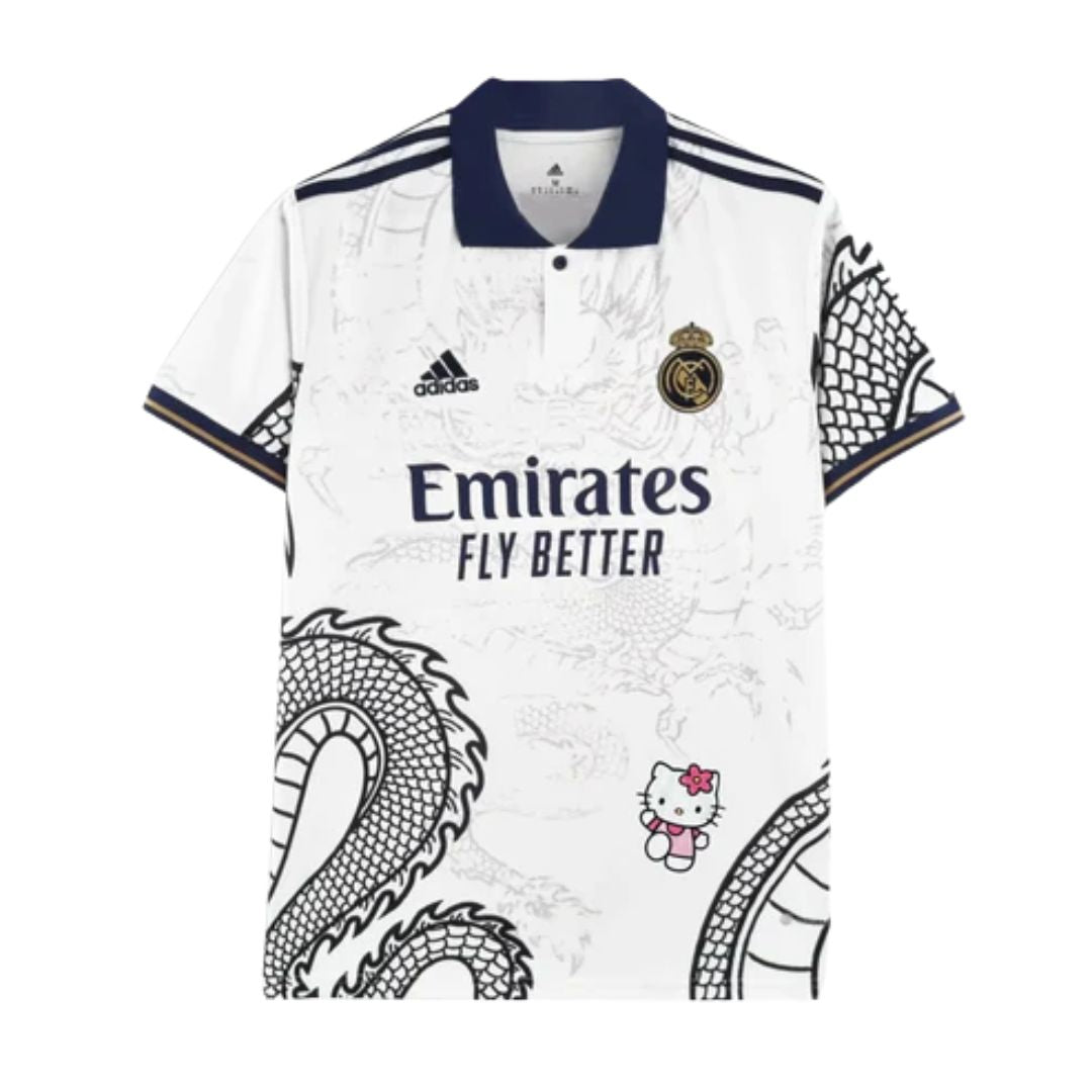 Camisa Real Madrid Edição Especial "Hello Kitty" 24/25 - Unissex - Branco