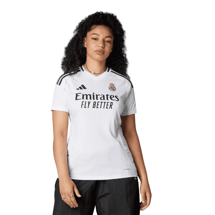 Camisa Real Madrid I (Home) 24/25 - Torcedor Feminina - Branco