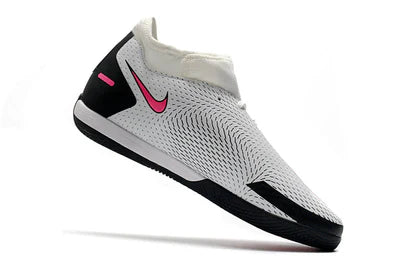 Chuteira de Futsal Nike Phantom GT II - Cinza e Rosa - Manto Elegante