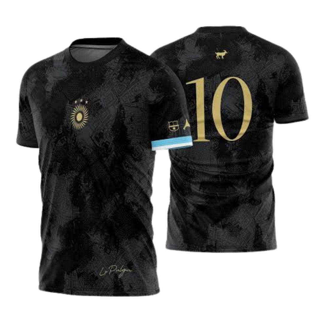 Camisa "La Pulga" Lionel Messi 10 23/24 - Torcedor Masculina - Preto