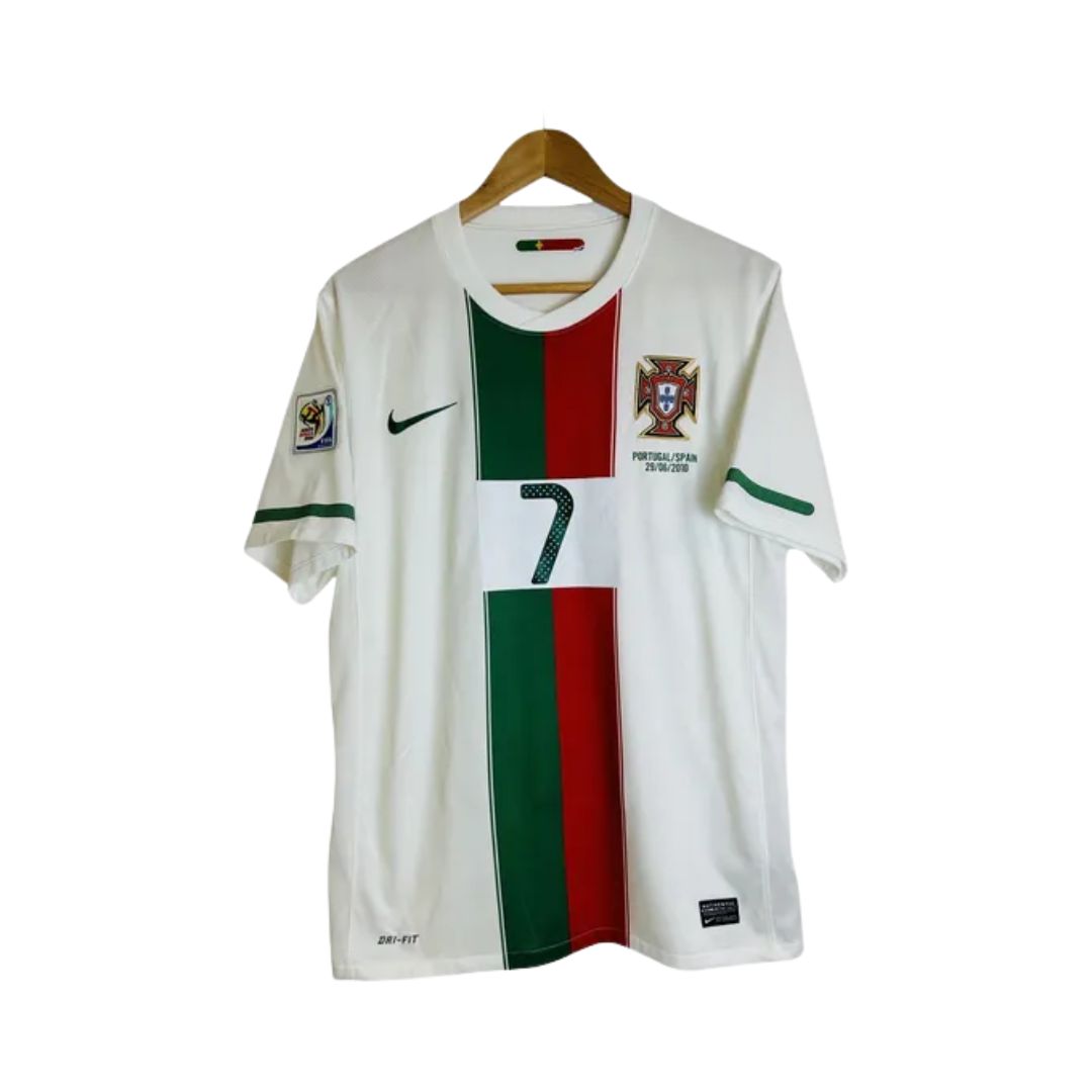 Camisa Retrô Portugal II Cristiano Ronaldo #7 2010 - Torcedor Masculina - Branco