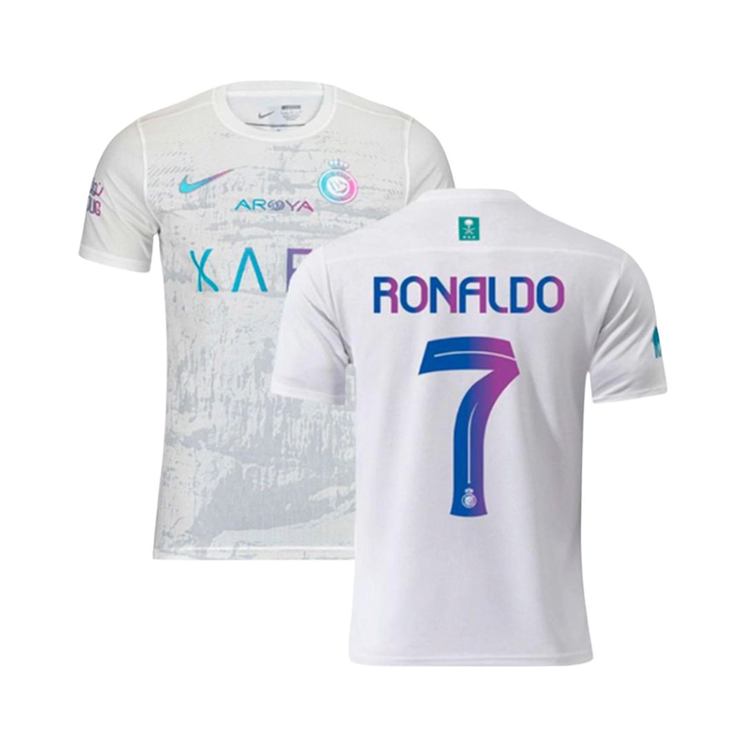 Camisa Al Nassr III Cristiano Ronaldo #7 2023 - Torcedor Masculina - Branco