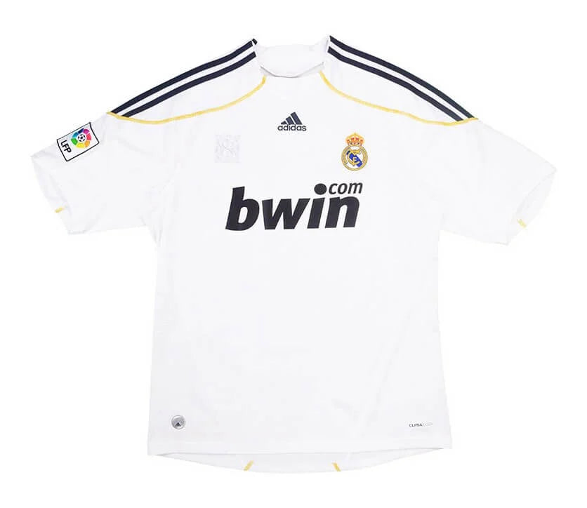 Camisa Retrô Real Madrid I Cristiano Ronaldo #9 2009 - Torcedor Masculina - Branco