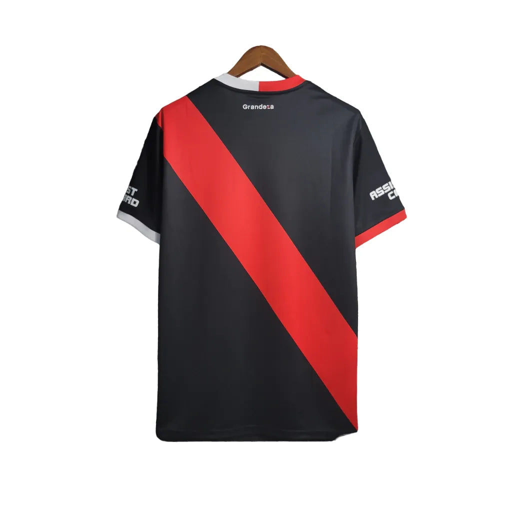 Camisa River Plate III (Third) 23/24 - Torcedor Masculina - Preto e Vermelho - Manto Elegante
