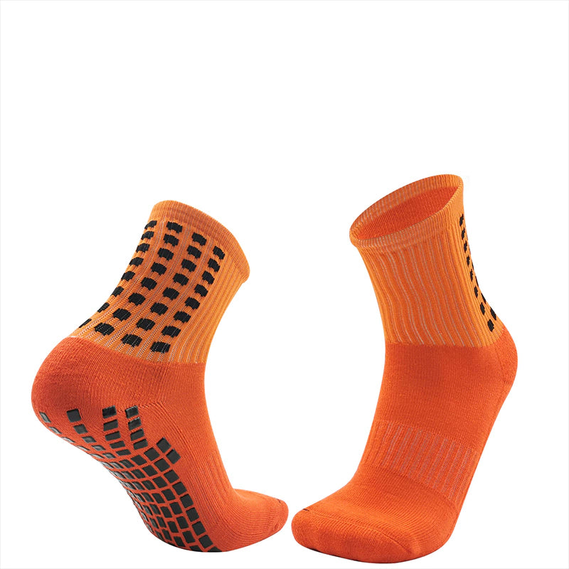 Non-Slip Football Socks - Low Cut - Orange
