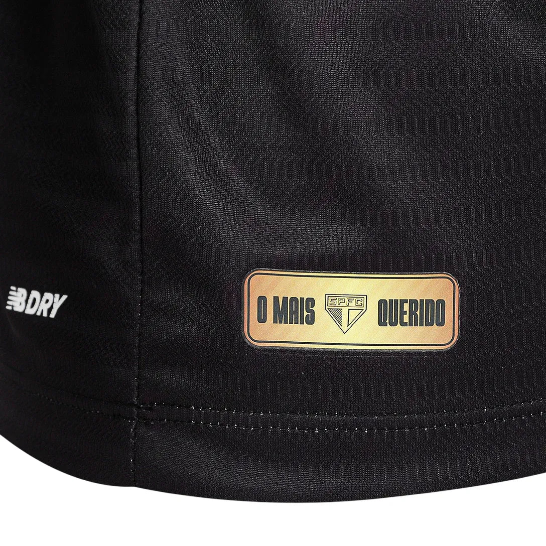 Camisa São Paulo III 24/25 - Torcedor Masculina - Preto e Vermelho