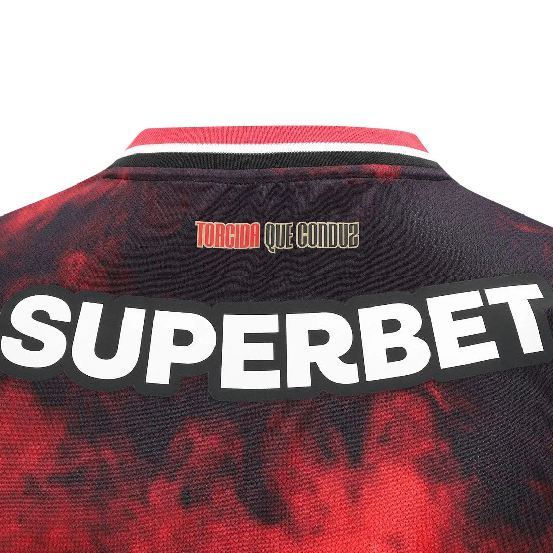 Camisa São Paulo III 24/25 - Torcedor Masculina - Preto e Vermelho