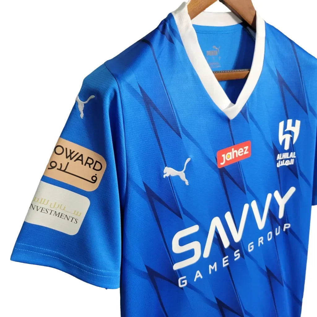 Camisa Al-Hilal I (Home) 23/24 - Torcedor Masculina - Azul - Manto Elegante