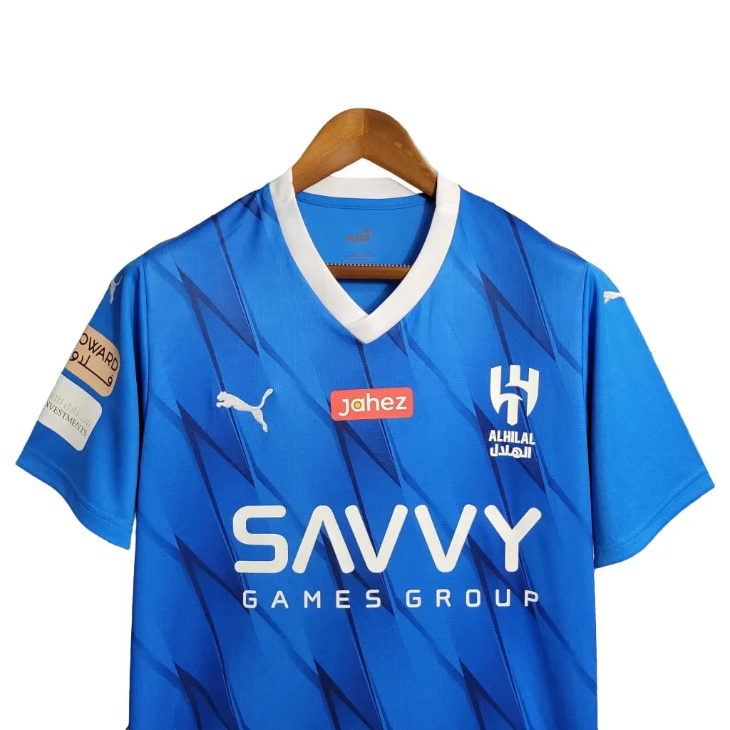 Camisa Al-Hilal I (Home) 23/24 - Torcedor Masculina - Azul - Manto Elegante