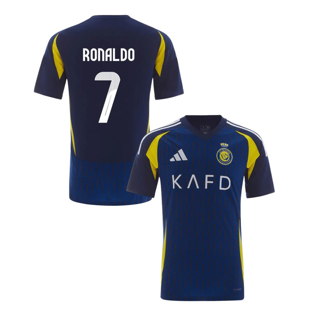 Camisa Al Nassr II Cristiano Ronaldo #7 2024 - Torcedor Masculina - Azul