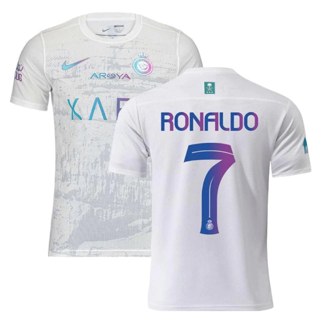 Camisa Al-Nassr III (Third) 23/24 - Torcedor Masculina - Branco - Manto Elegante