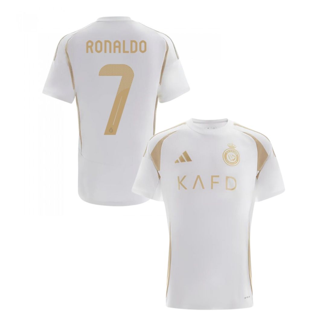 Camisa Al Nassr III Cristiano Ronaldo #7 2024 - Torcedor Masculina - Branco
