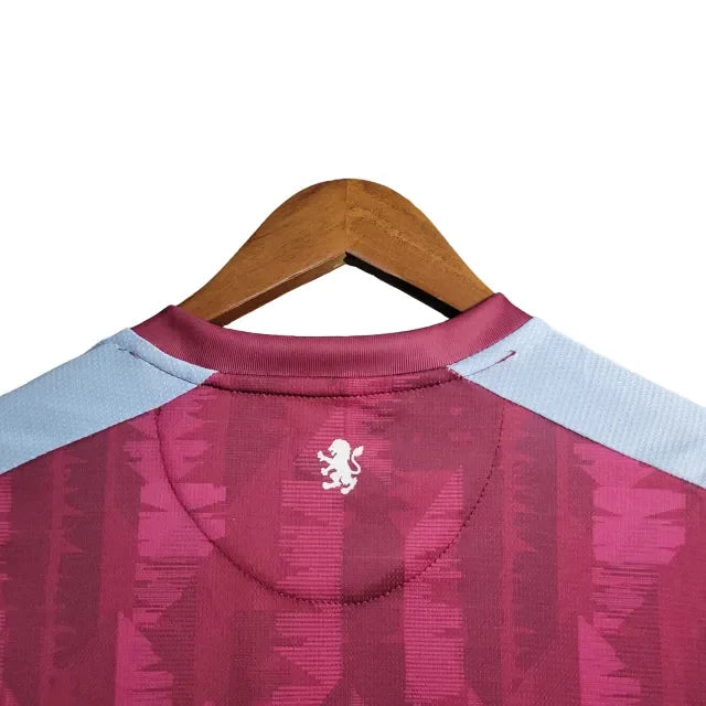 Camisa Aston Villa I (Home) 23/24 - Torcedor Masculina - Vinho - Manto Elegante