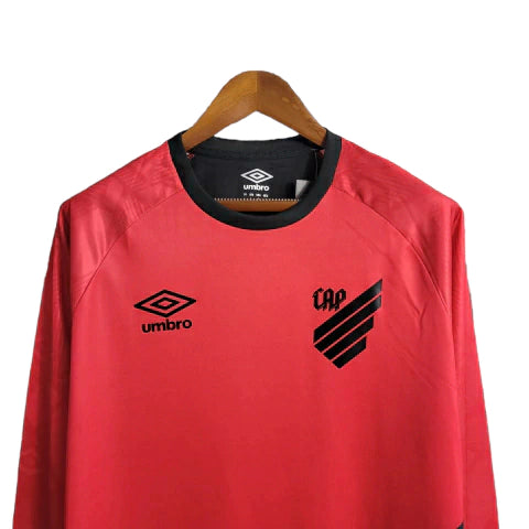 Camisa Manga Longa Athletico Paranaense I 23/24 - Torcedor Masculina - Vermelho - Manto Elegante