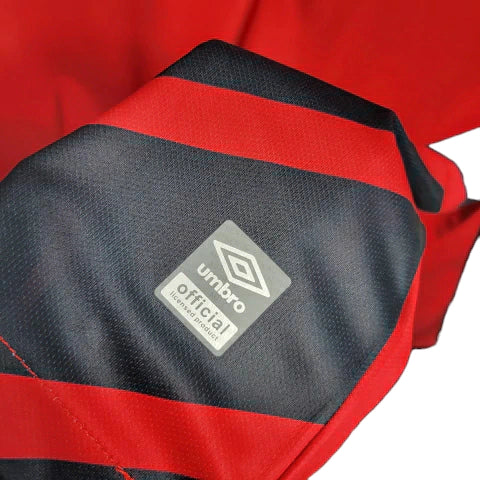 Camisa Manga Longa Athletico Paranaense I 23/24 - Torcedor Masculina - Vermelho - Manto Elegante