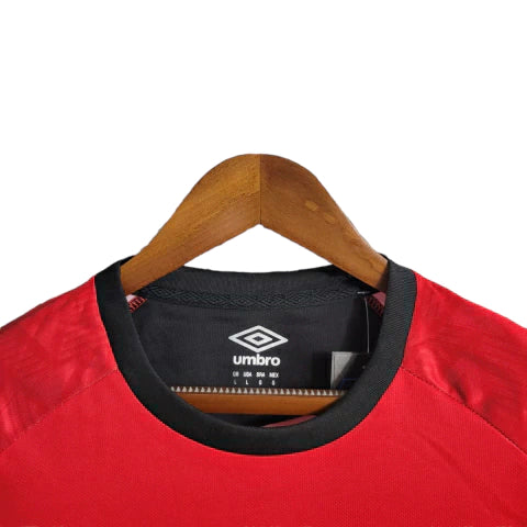 Camisa Manga Longa Athletico Paranaense I 23/24 - Torcedor Masculina - Vermelho - Manto Elegante