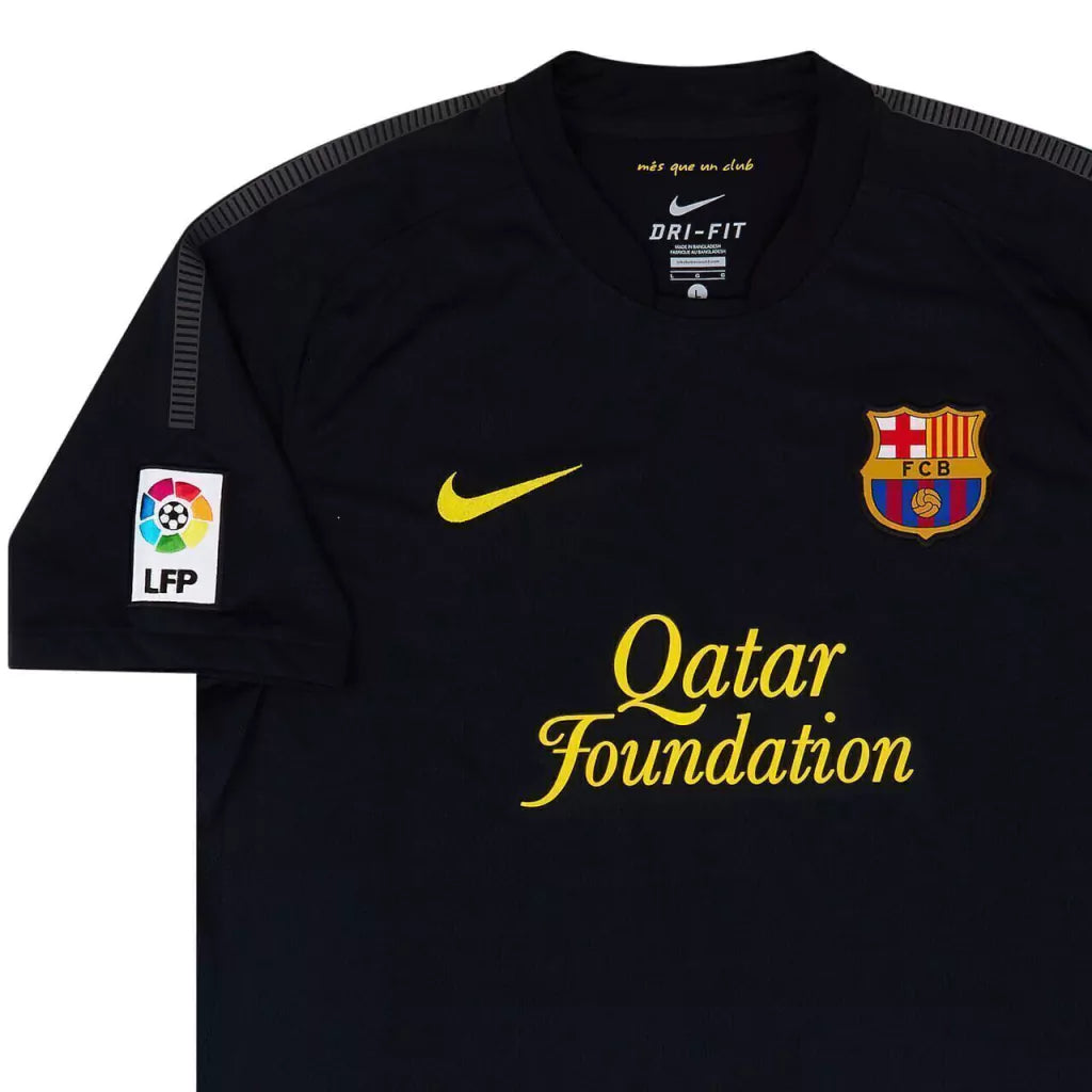 Camisa Retrô Barcelona II (Away) 11/12 - Torcedor Masculina - Preto