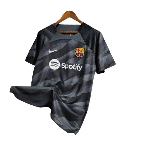Camisa de Goleiro Barcelona 23/24 - Torcedor Masculina - Preto - Manto Elegante