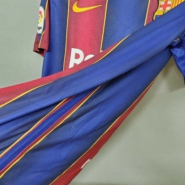 Camisa Retrô Barcelona I (Home) 2020 - Torcedor Masculina - Vermelho e Azul