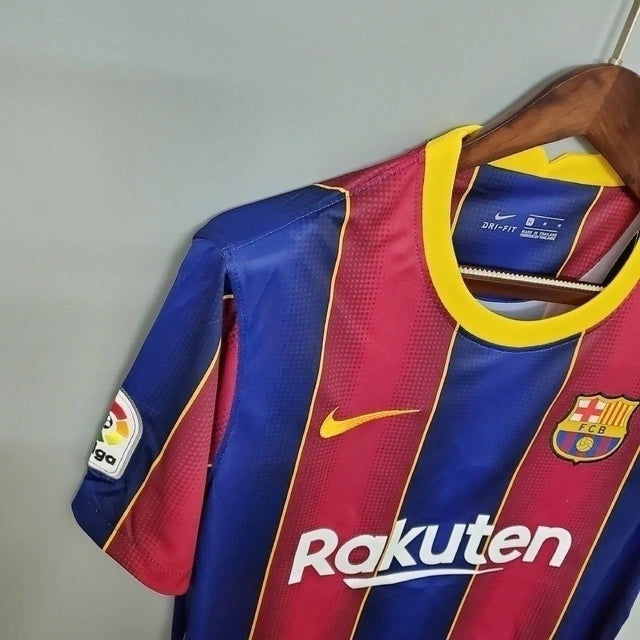 Camisa Retrô Barcelona I (Home) 2020 - Torcedor Masculina - Vermelho e Azul