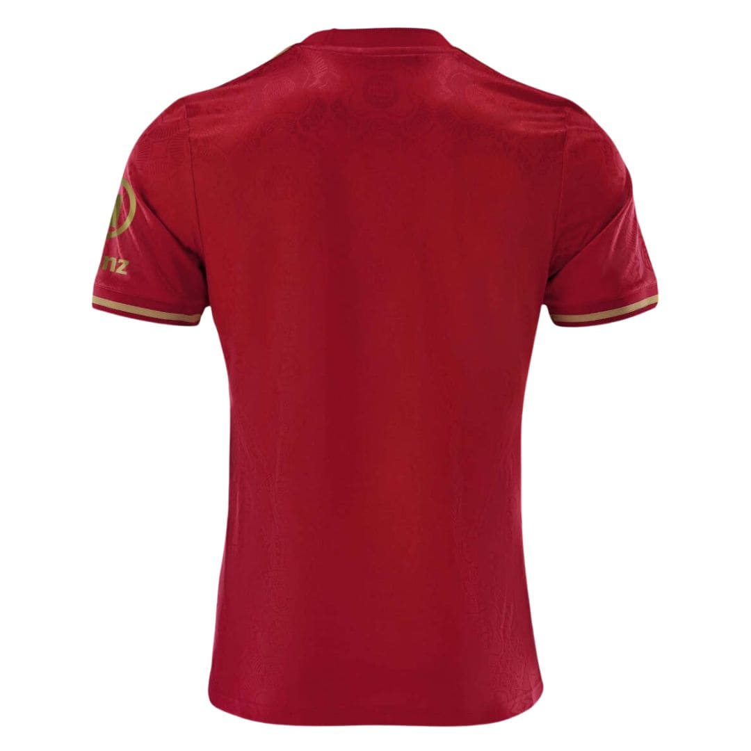 Camisa Bayern de Munique Homenagem 125 anos 25/26 - Torcedor Masculina - Vermelho e Dourado