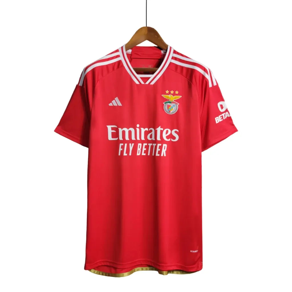 Camisa Benfica I (Home) 23/24 - Torcedor Masculina - Vermelho - Manto Elegante