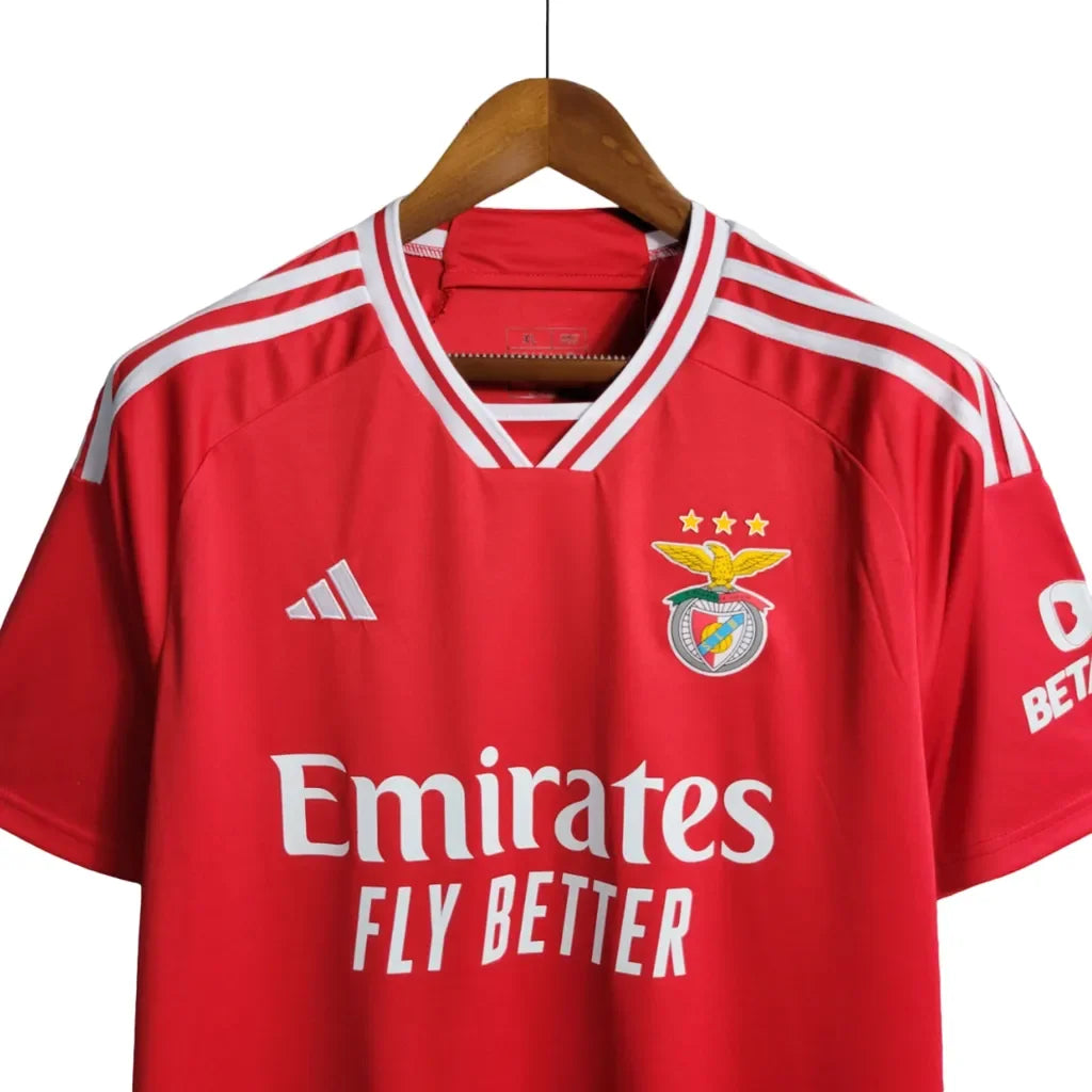 Camisa Benfica I (Home) 23/24 - Torcedor Masculina - Vermelho - Manto Elegante