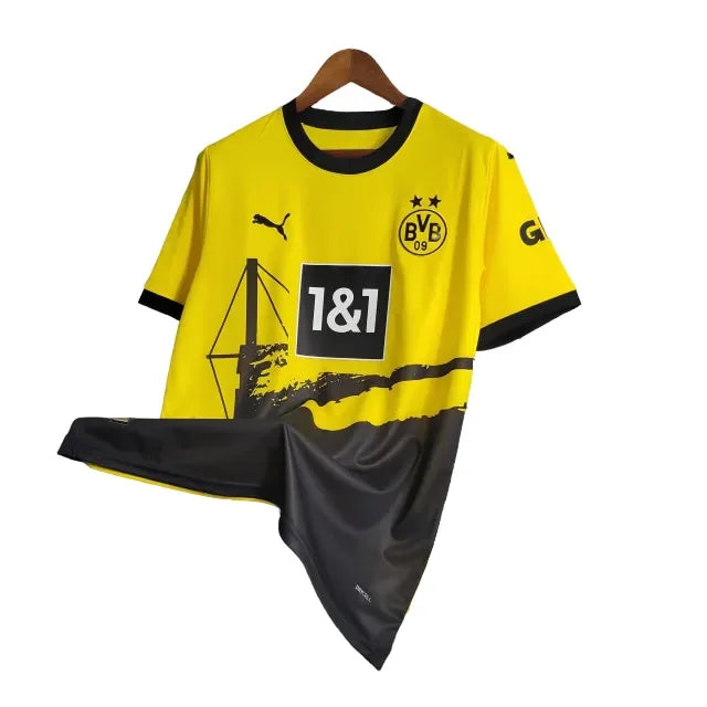 Camisa Borussia Dortmund I (Home) 23/24 - Torcedor Masculina - Amarelo - Manto Elegante