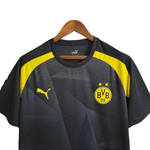 Camisa de Treino Borussia Dortmund 23/24 - Torcedor Masculina - Preto - Manto Elegante
