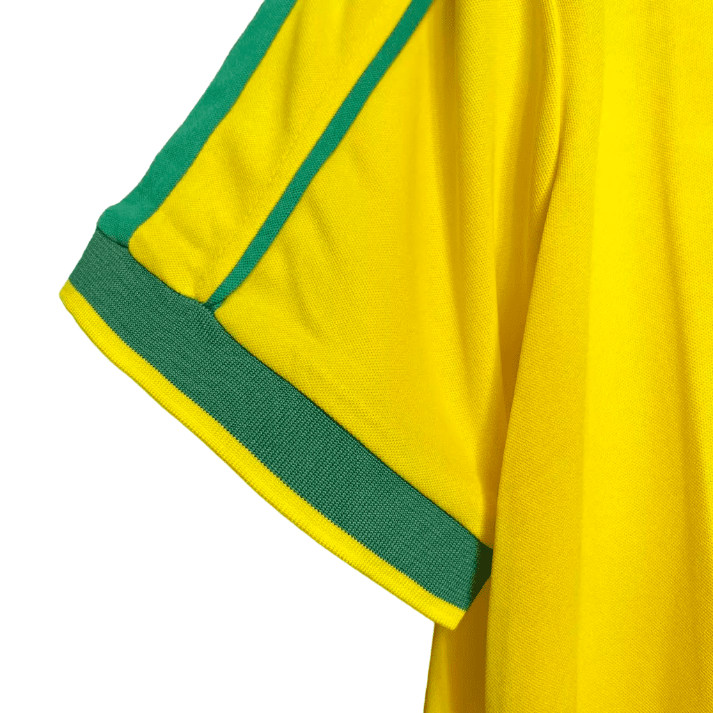 Camisa Retrô do Brasil I 1998 - Torcedor Masculina - Amarelo