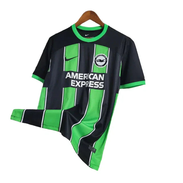 Camisa Brigthon II (Away) 23/24 - Torcedor Masculina - Preto e Verde - Manto Elegante