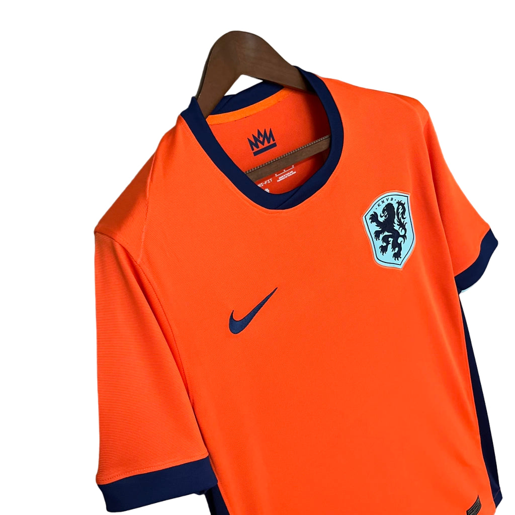 Camisa Seleção da Holanda I (Home) 24/25 - Torcedor Masculina - Laranja