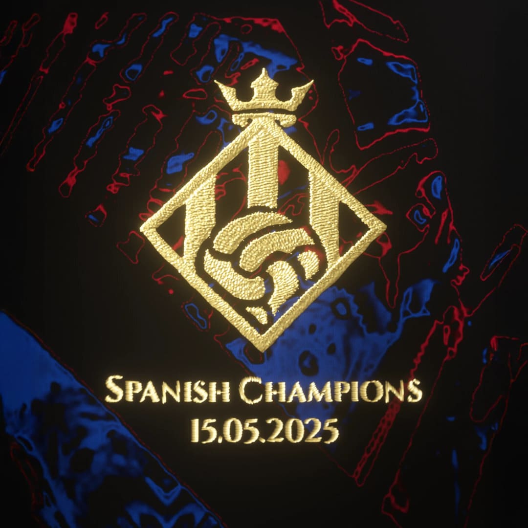 Camisa Barcelona Edição Especial "The Catalans" 25/26 "O novo campeão de 2025" - Torcedor Masculina - Preto, Vermelho e Azul