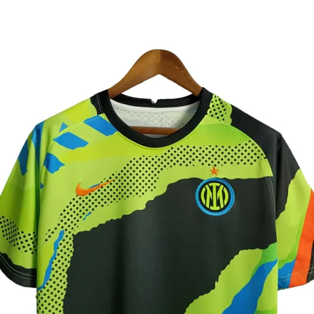 Camisa de Treino Inter de Milão 23/24 - Torcedor Masculina - Verde e Preto - Manto Elegante