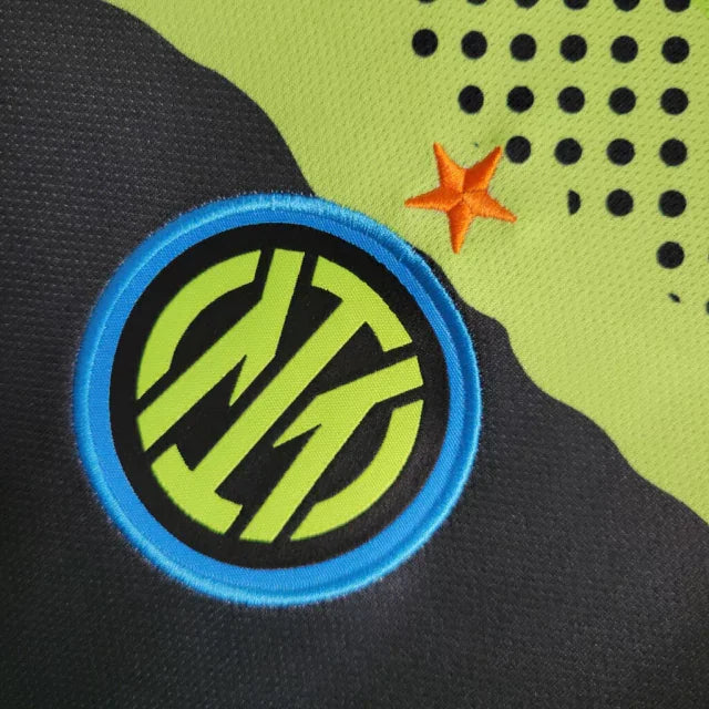 Camisa de Treino Inter de Milão 23/24 - Torcedor Masculina - Verde e Preto - Manto Elegante