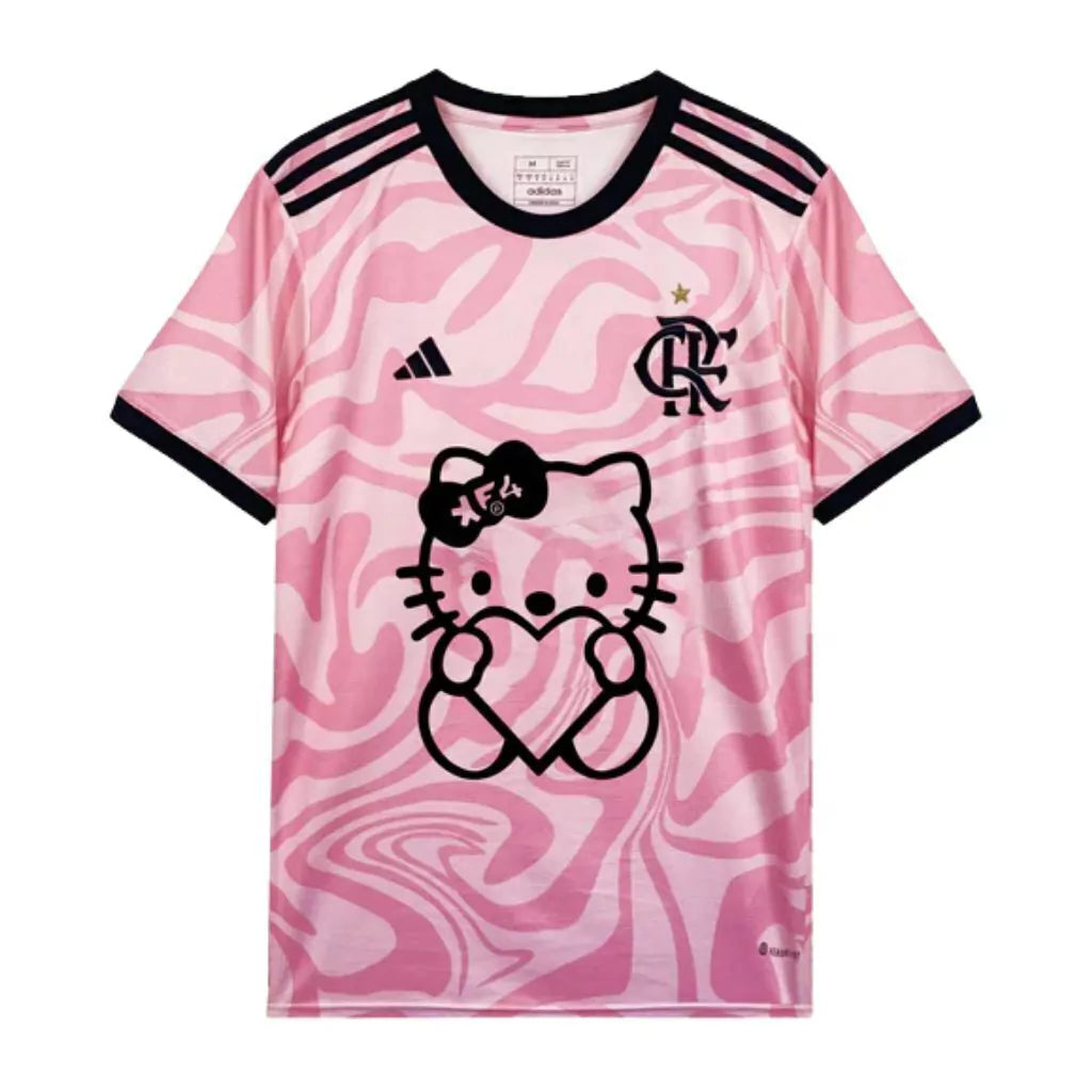 Camisa Flamengo Edição Especial "Hello Kitty" 25/26 - Unissex - Rosa